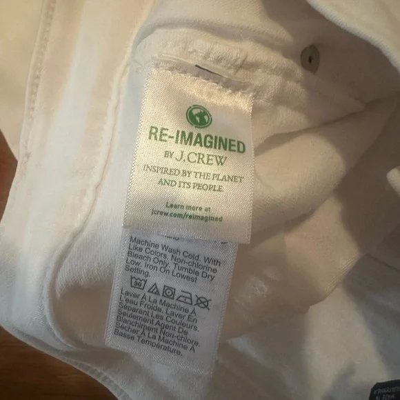 4 Button White J. Crew pants. Size 33 - Picture 7 of 10